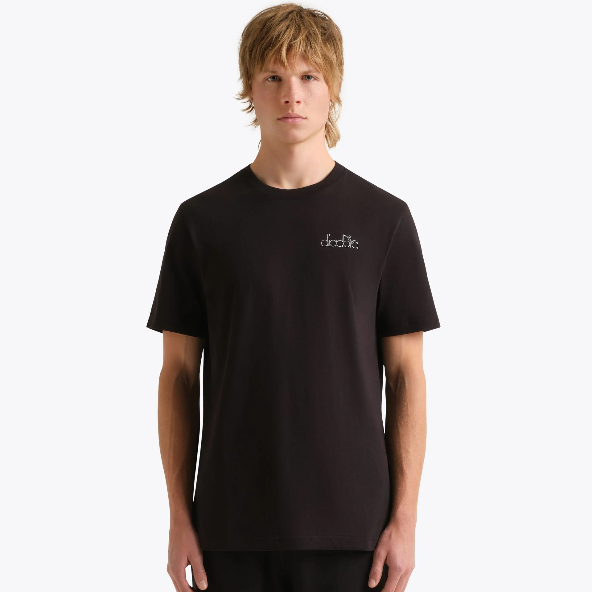 Diadora Outline Logo T-Shirt Black