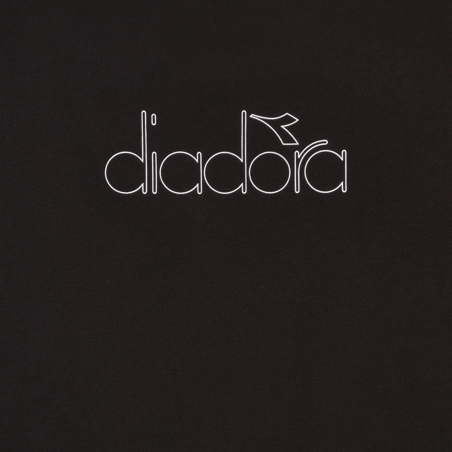 Diadora Outline Logo T-Shirt Black