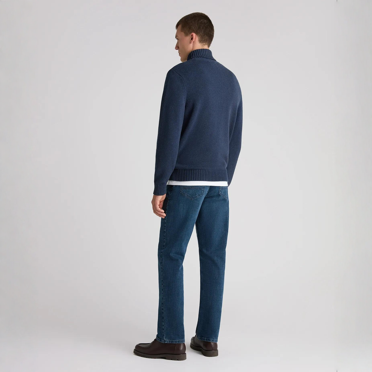 Remus Uomo Roll Neck Knitwear Blue