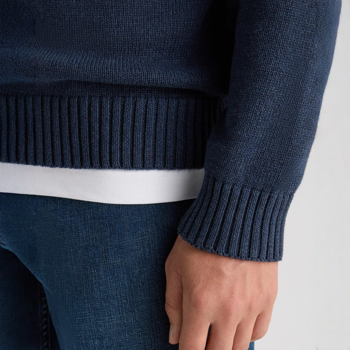 Remus Uomo Roll Neck Knitwear Blue