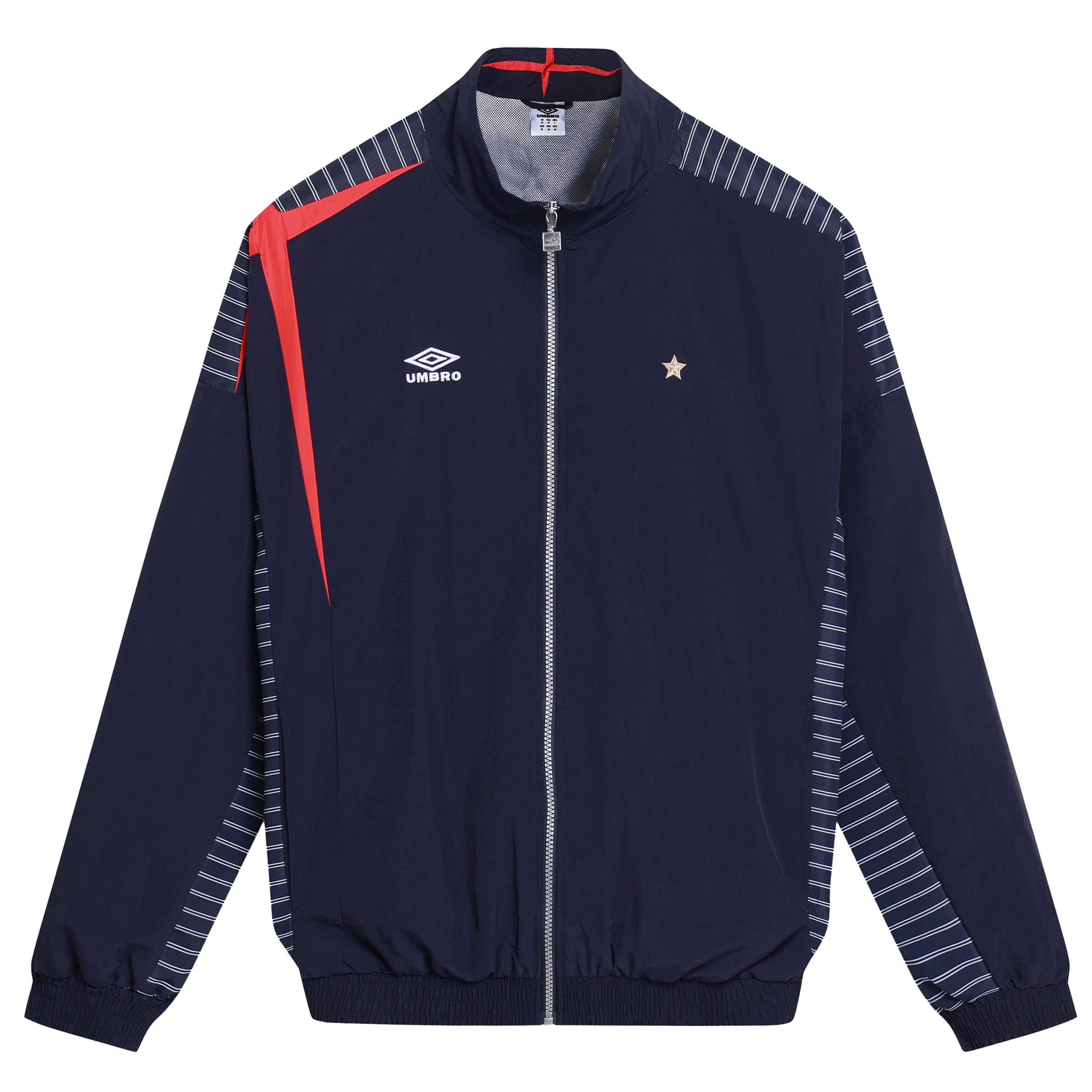 Men's Umbro Relaxed Retro Track Jacket - Navy Blue & Red - – Urban