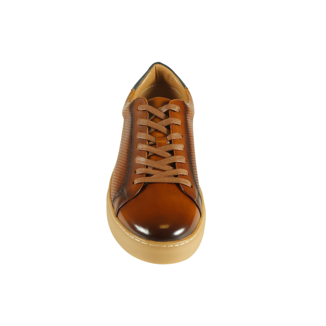 Azor La Mode Phoenix Leather Trainers Tan