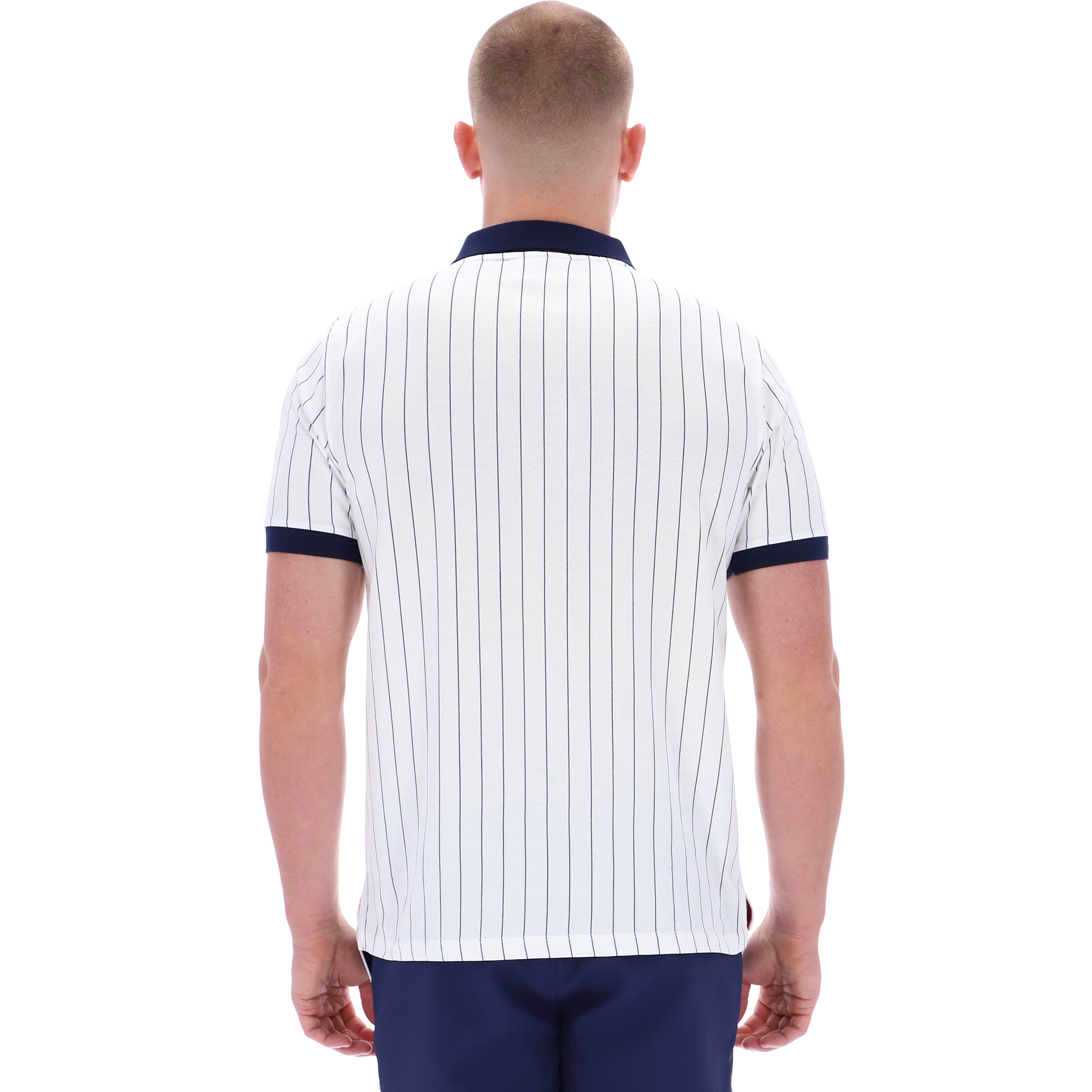 Fila Vintage BB1 Striped Polo Shirt White