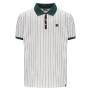 Fila Vintage BB1 Striped Polo Shirt White/Green