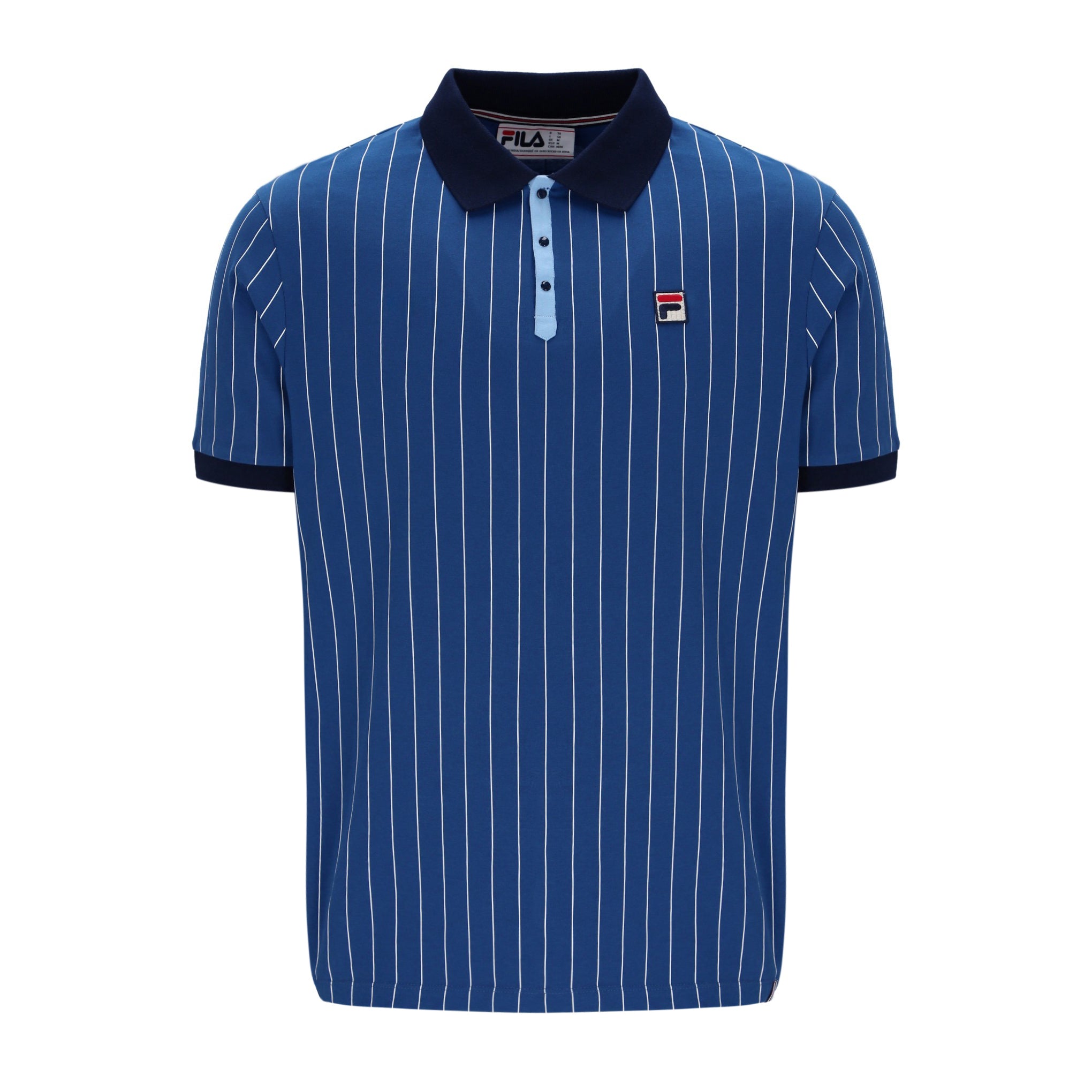 Fila Vintage BB1 Striped Polo Shirt Blue