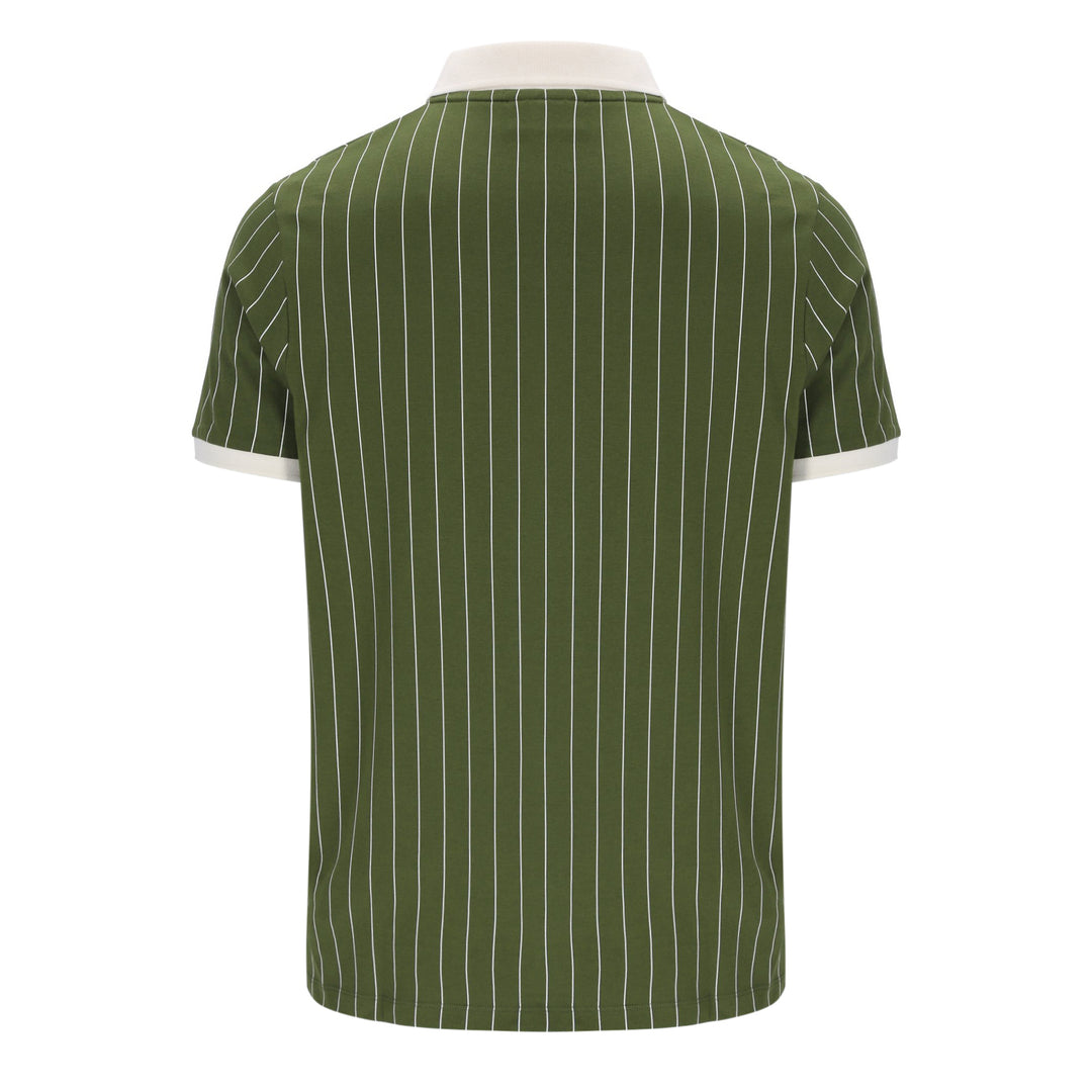 Fila Vintage BB1 Striped Polo Shirt Green