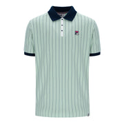 Fila Vintage BB1 Striped Polo Shirt Mint