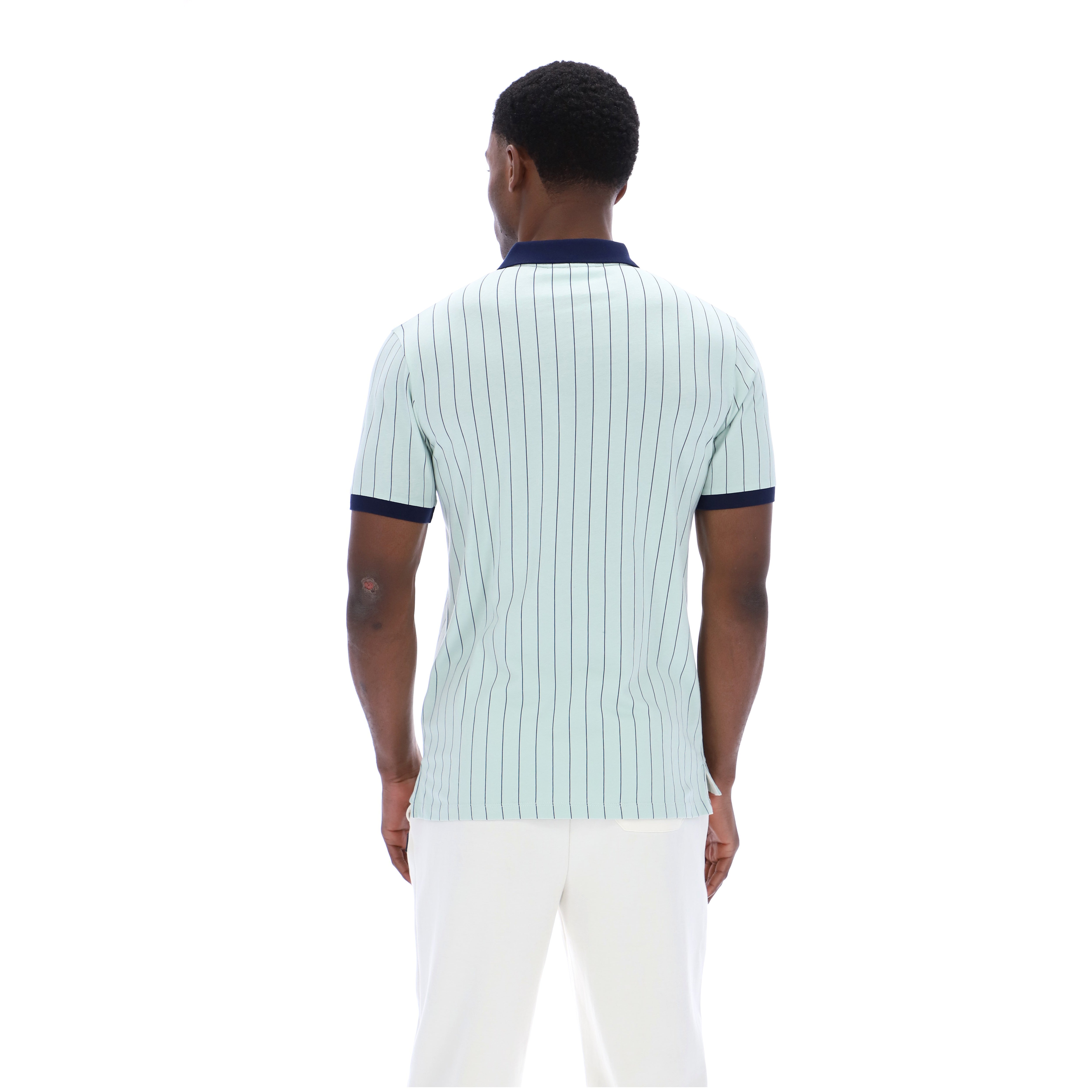 Fila Vintage BB1 Striped Polo Shirt Mint