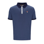 Fila Vintage BB1 Striped Polo Shirt Indigo