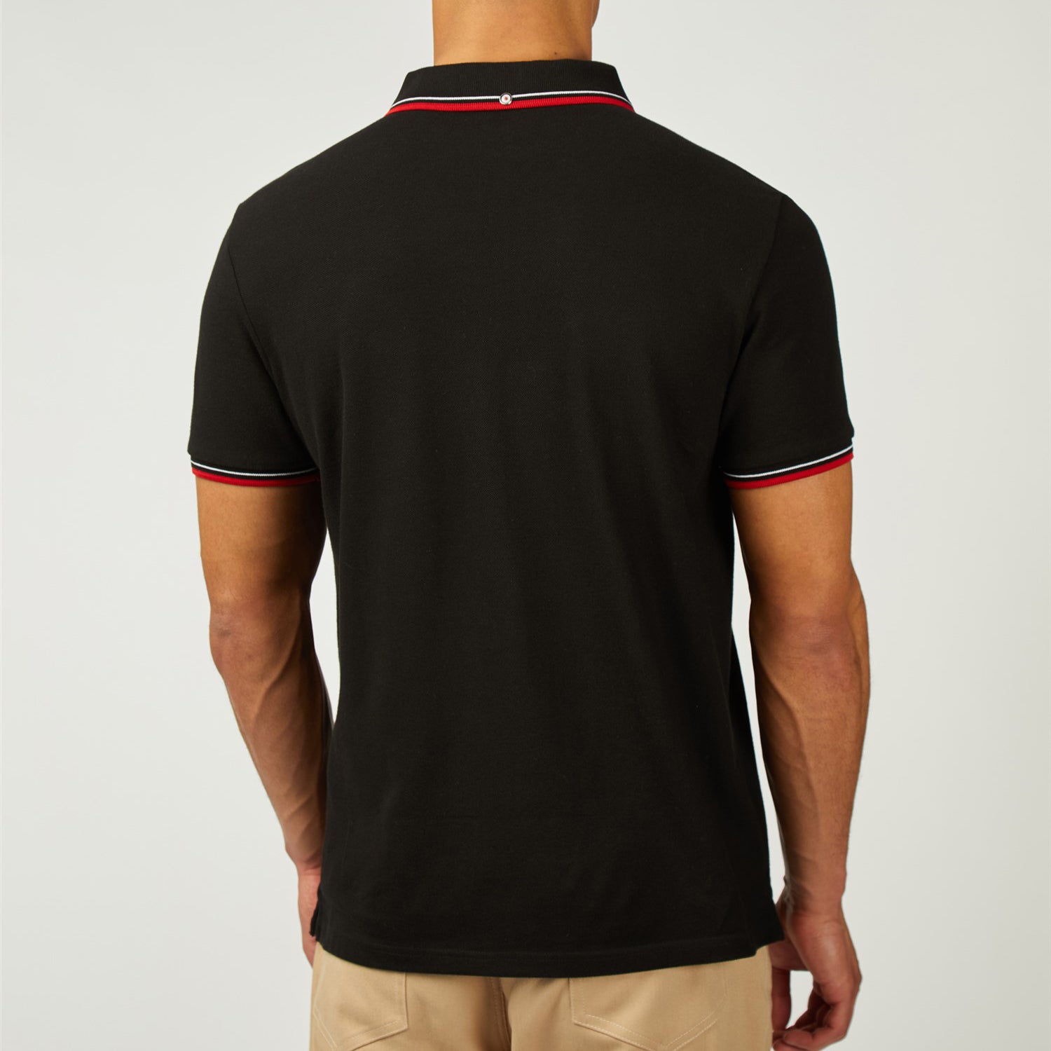 Ben Sherman Signature Polo Shirt Black/Red
