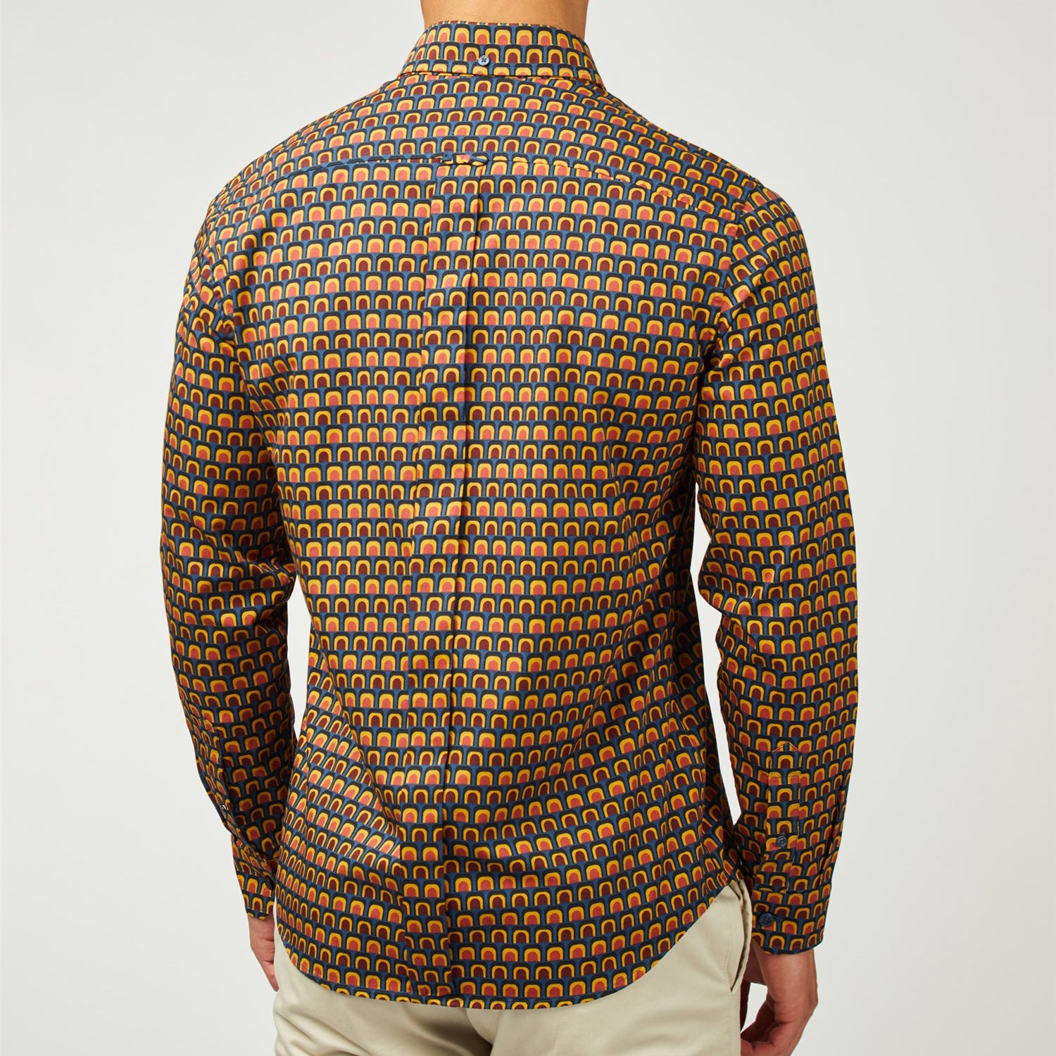 Ben Sherman Retro Pattern Shirt Navy