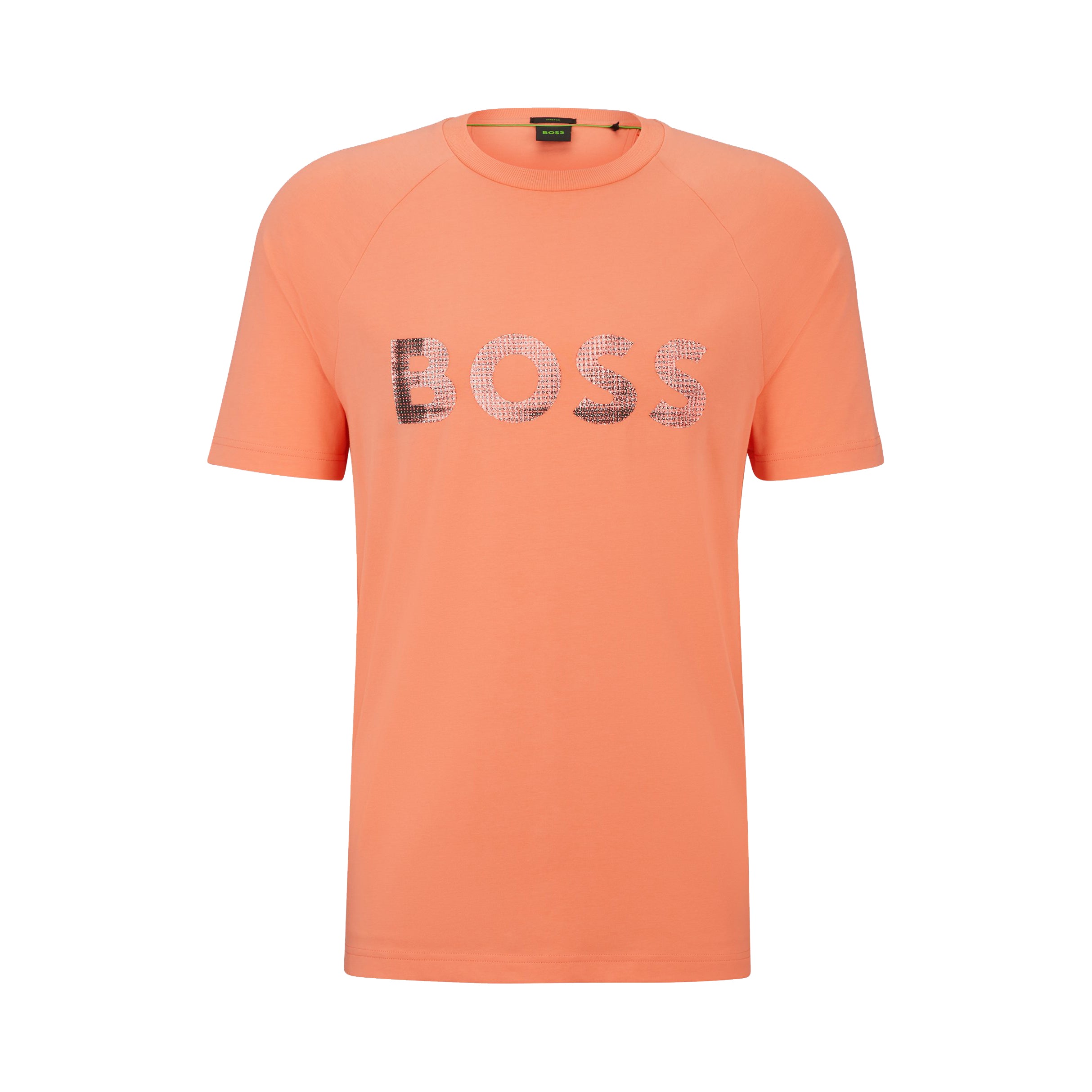 Hugo Boss Graphic Logo T Shirt Orange Stretch Cotton Men s Urban Menswear