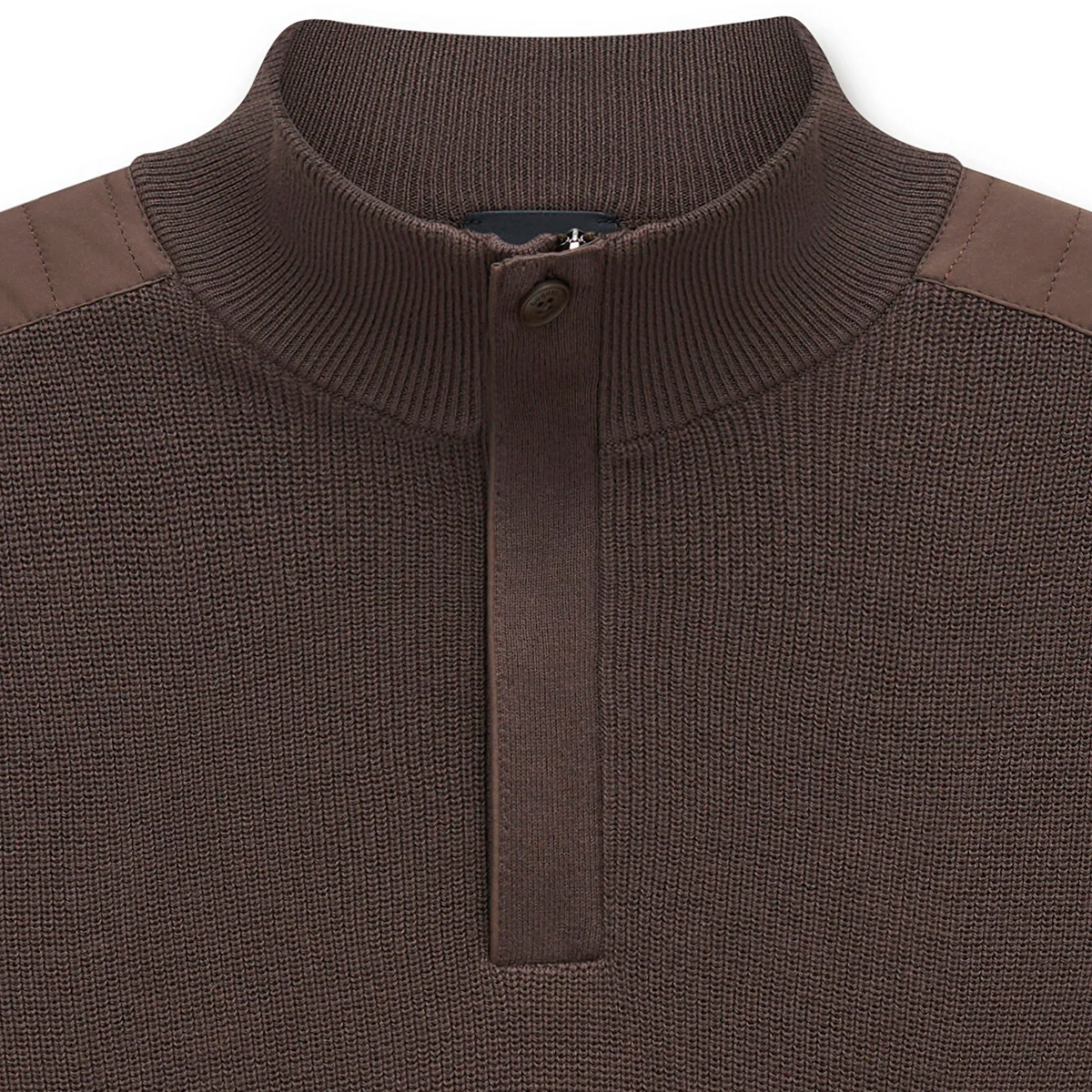Bugatti Button Knit Sweater Brown