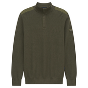 Bugatti Button Knit Sweater Olive