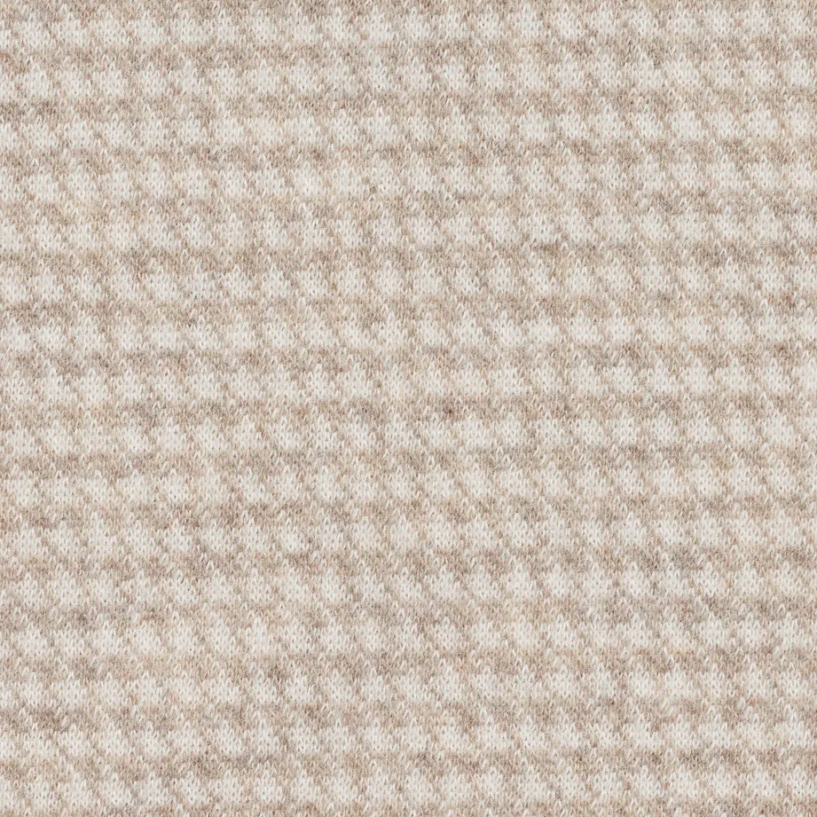Bugatti Houndstooth Knit Sweater Beige