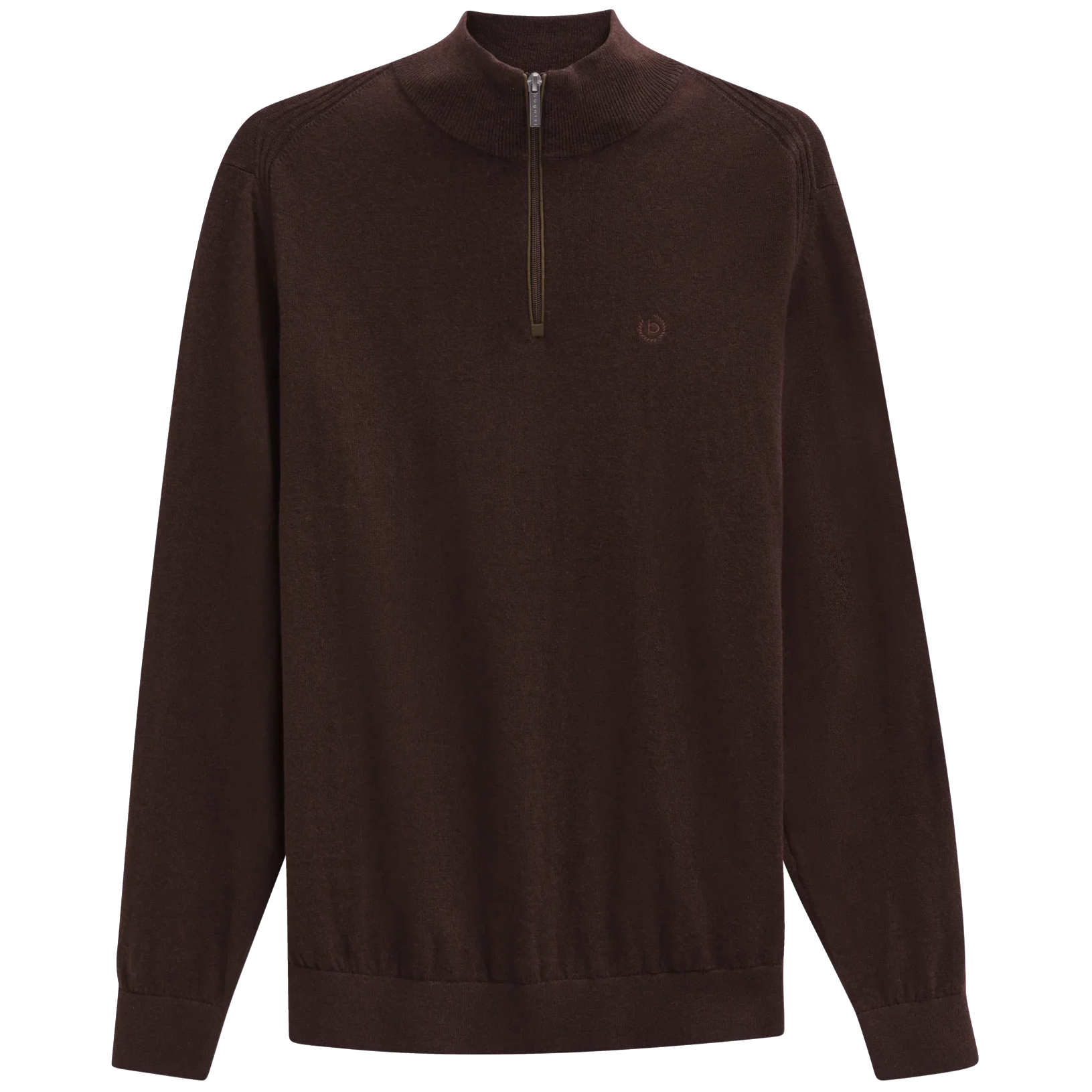 Bugatti Knit Zip Sweater Wine
