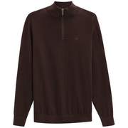 Bugatti Knit Zip Sweater Wine
