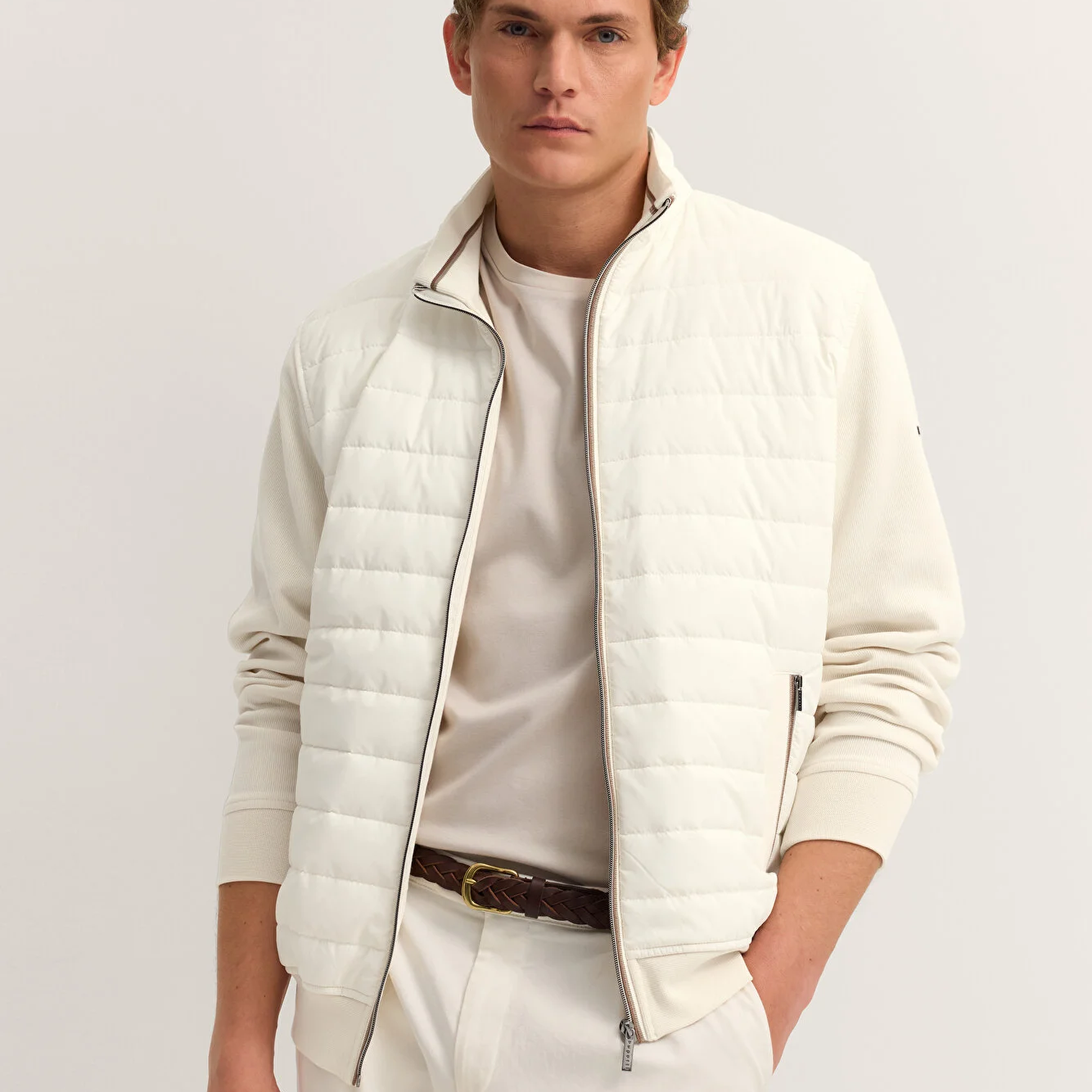 Bugatti Padded Jacket Cream