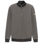 Bugatti Textured Knit Sweater Khaki