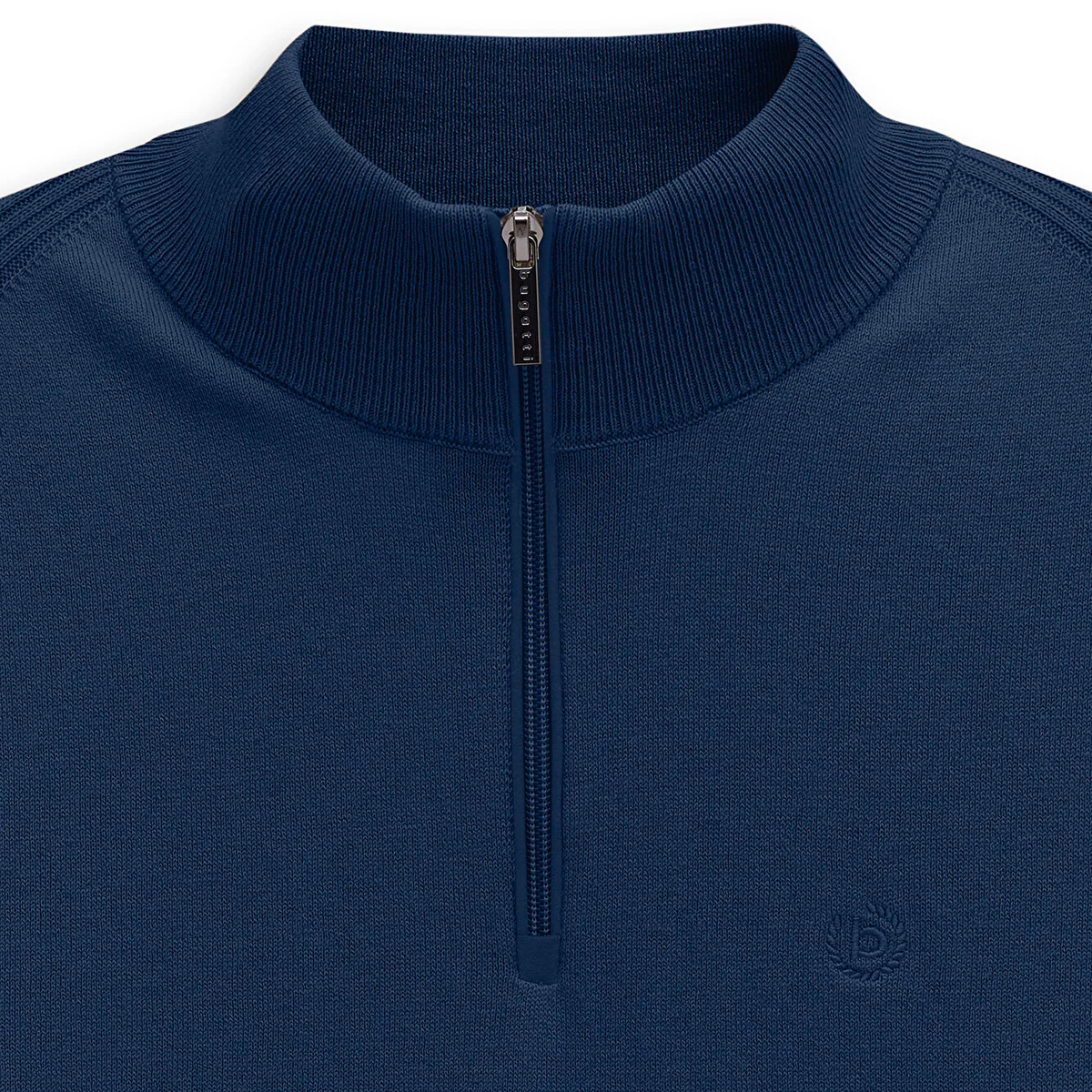 Bugatti Knit Zip Sweater Blue