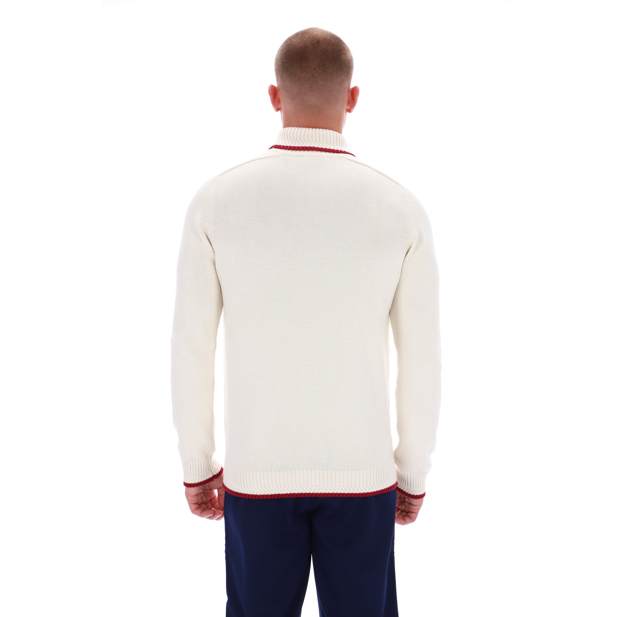 Sergio Tacchini Caruso Roll Neck Knit Cream