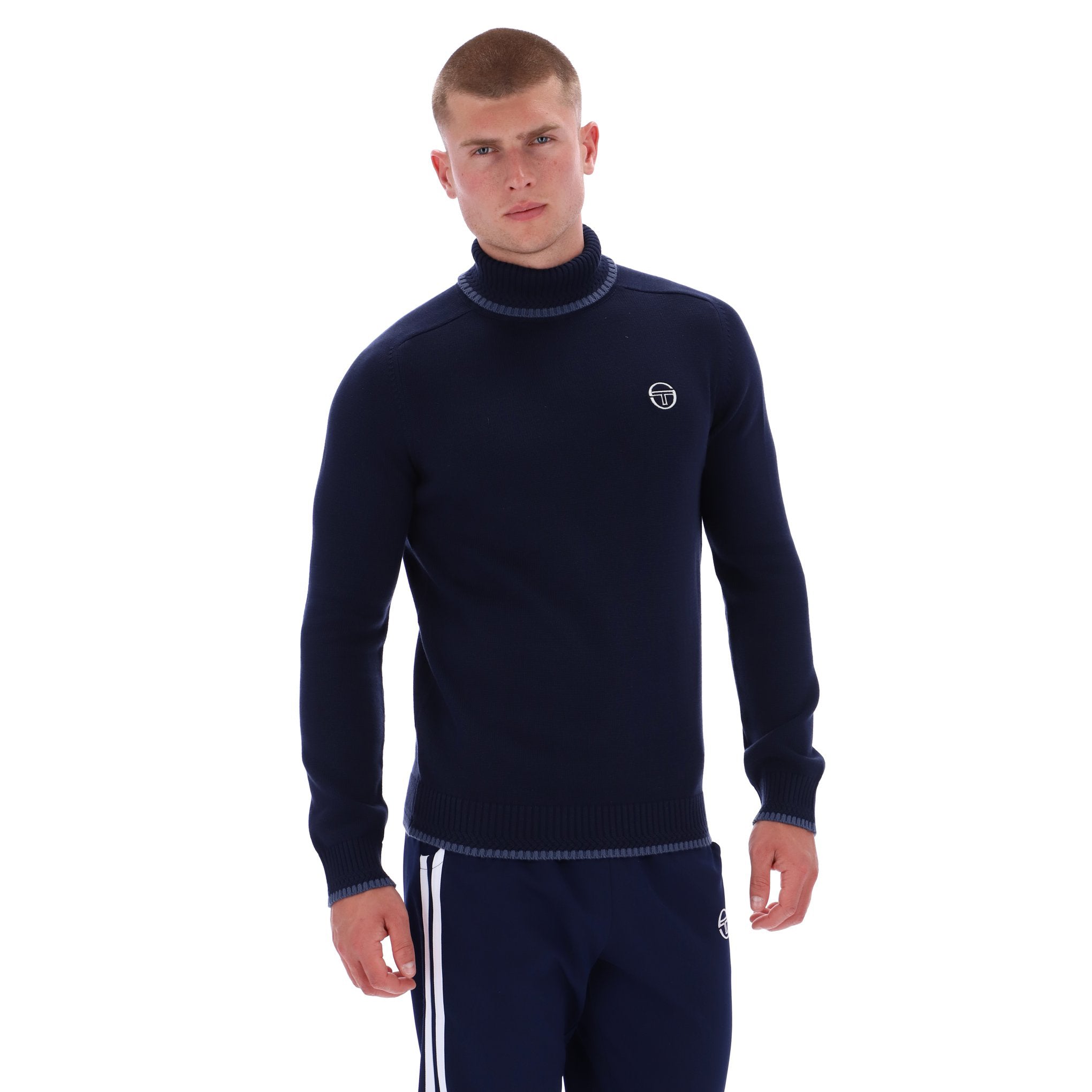 Sergio Tacchini Caruso Roll Neck Knit Navy