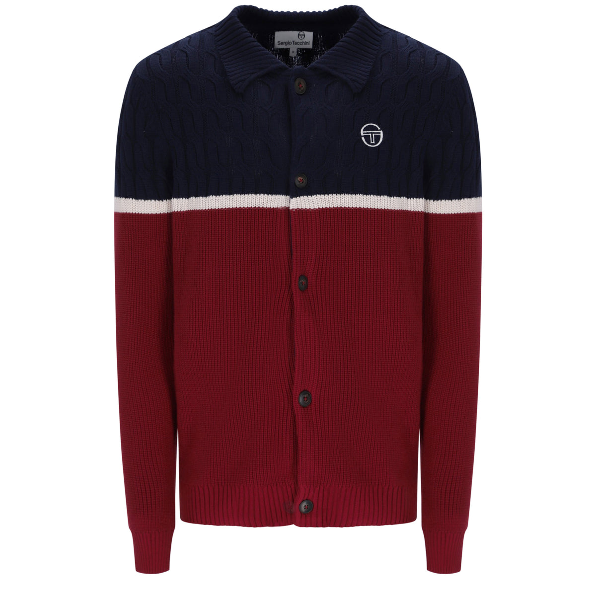 Sergio Tacchini Corte Cardigan Navy/Red