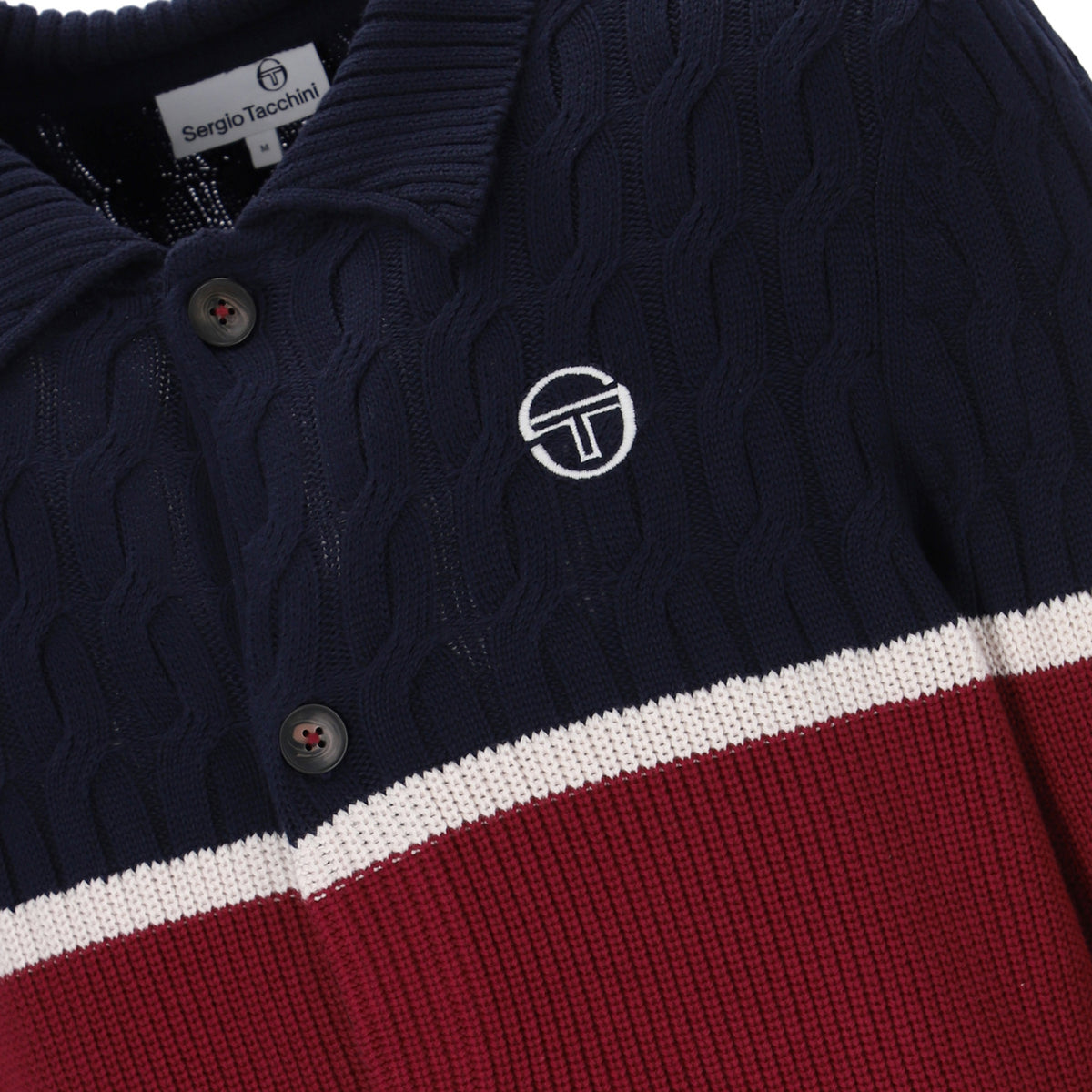 Sergio Tacchini Corte Cardigan Navy/Red