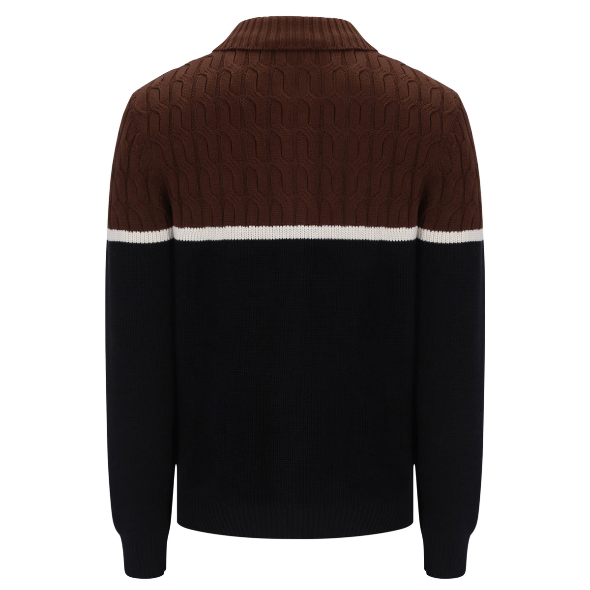 Sergio Tacchini Corte Cardigan Brown/Black