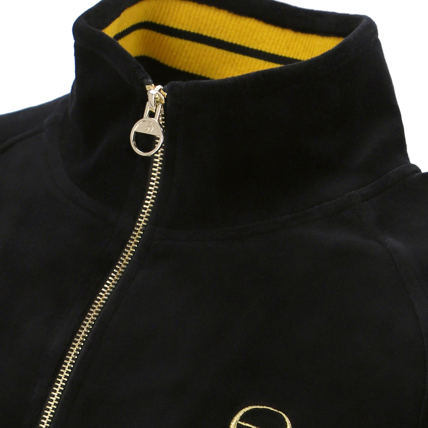 Sergio Tacchini Court Velour Track Top Black