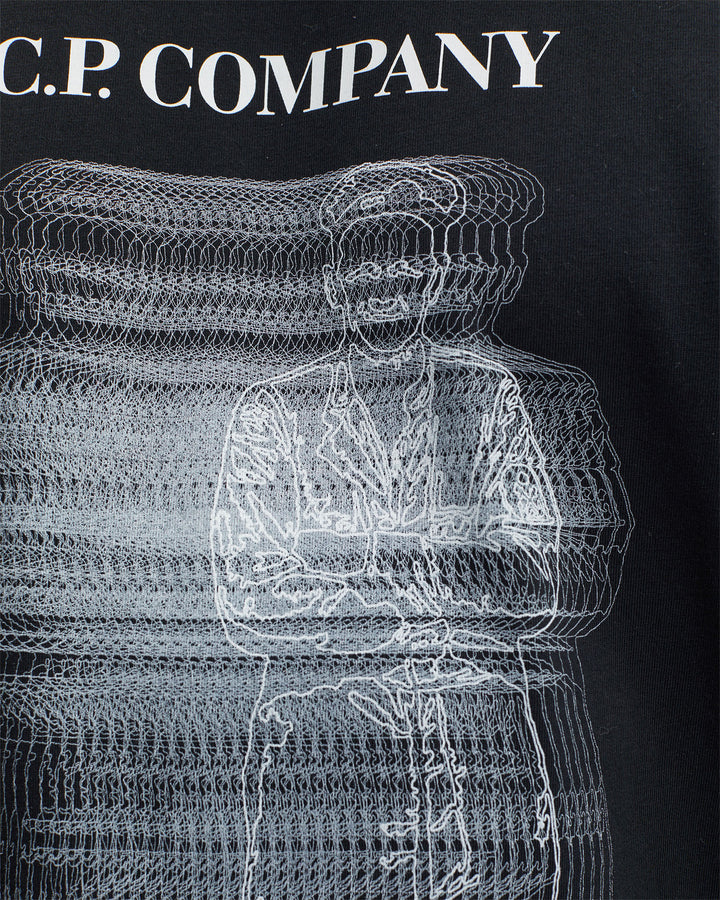 CP Company Blurry British Sailor T-Shirt Black