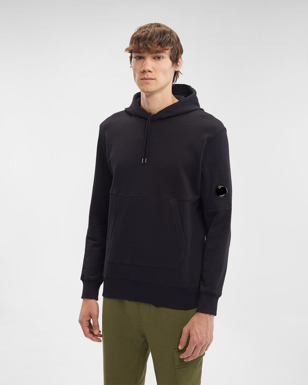 CP Company Lens Pullover Hoodie Black