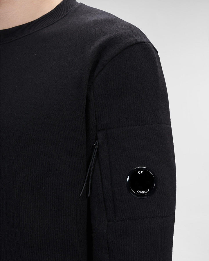 CP Company Lens Sweatshirt Black - Urban Menswear