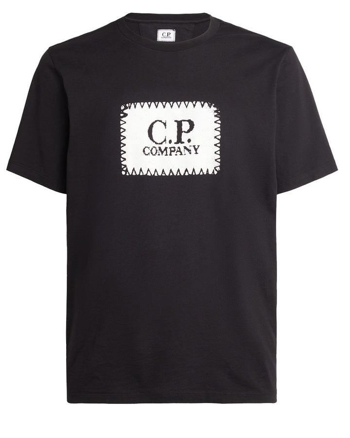 CP Company Label Logo T-Shirt Black