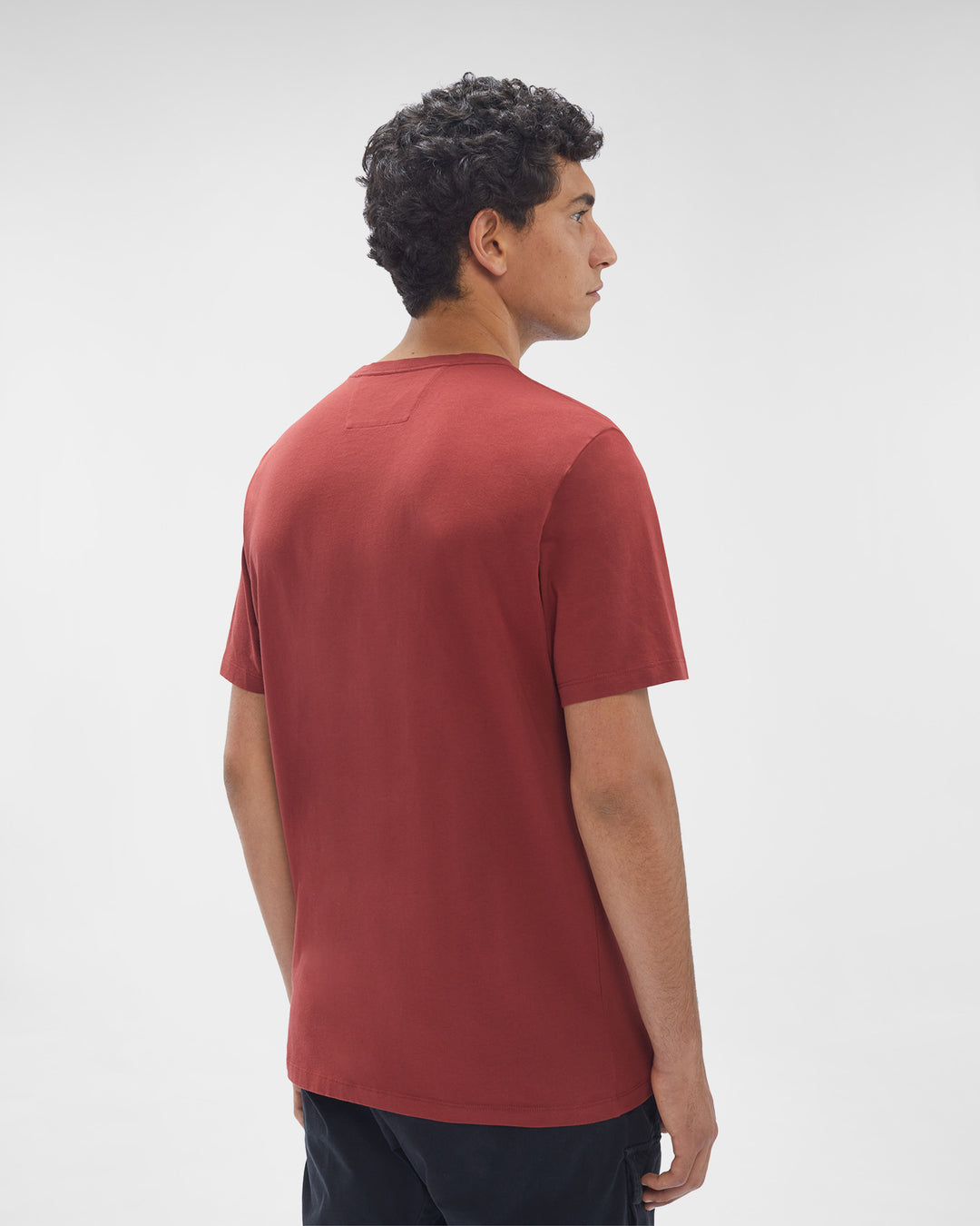 CP Company Label Logo T-Shirt Red
