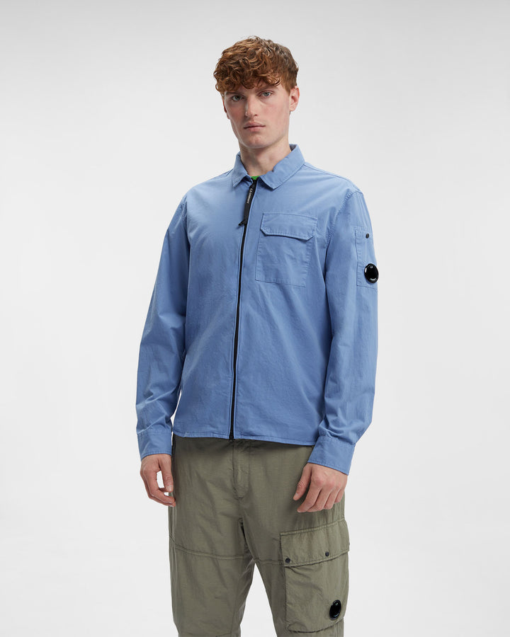 CP Company Lens Zip Overshirt Riviera