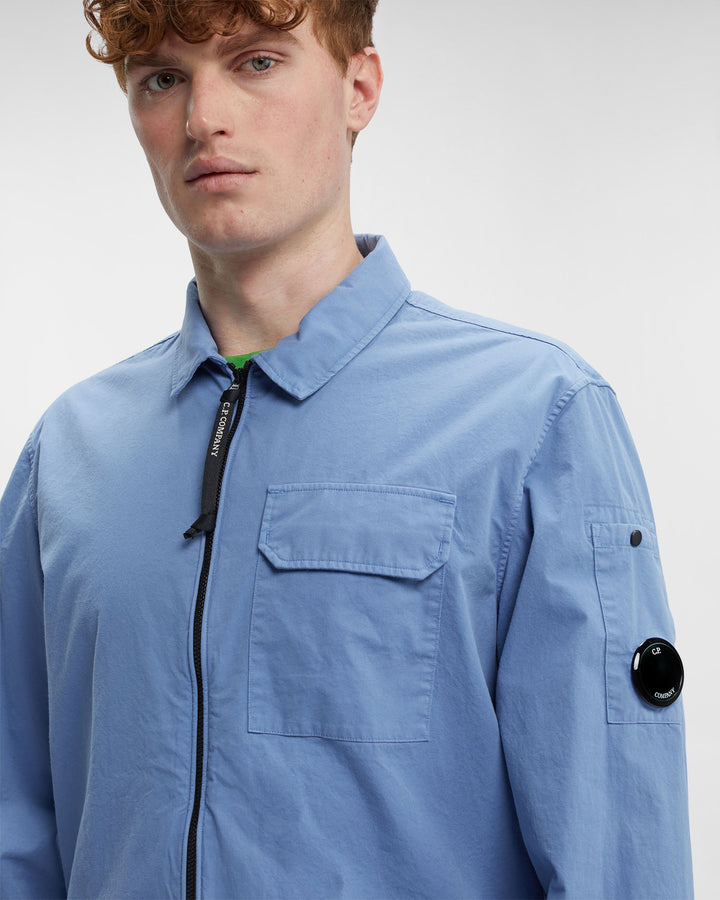 CP Company Lens Zip Overshirt Riviera