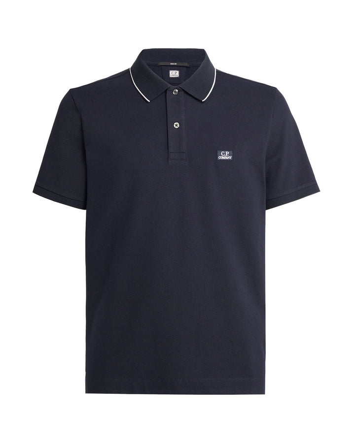 CP Company Slim Fit Polo Shirt Navy