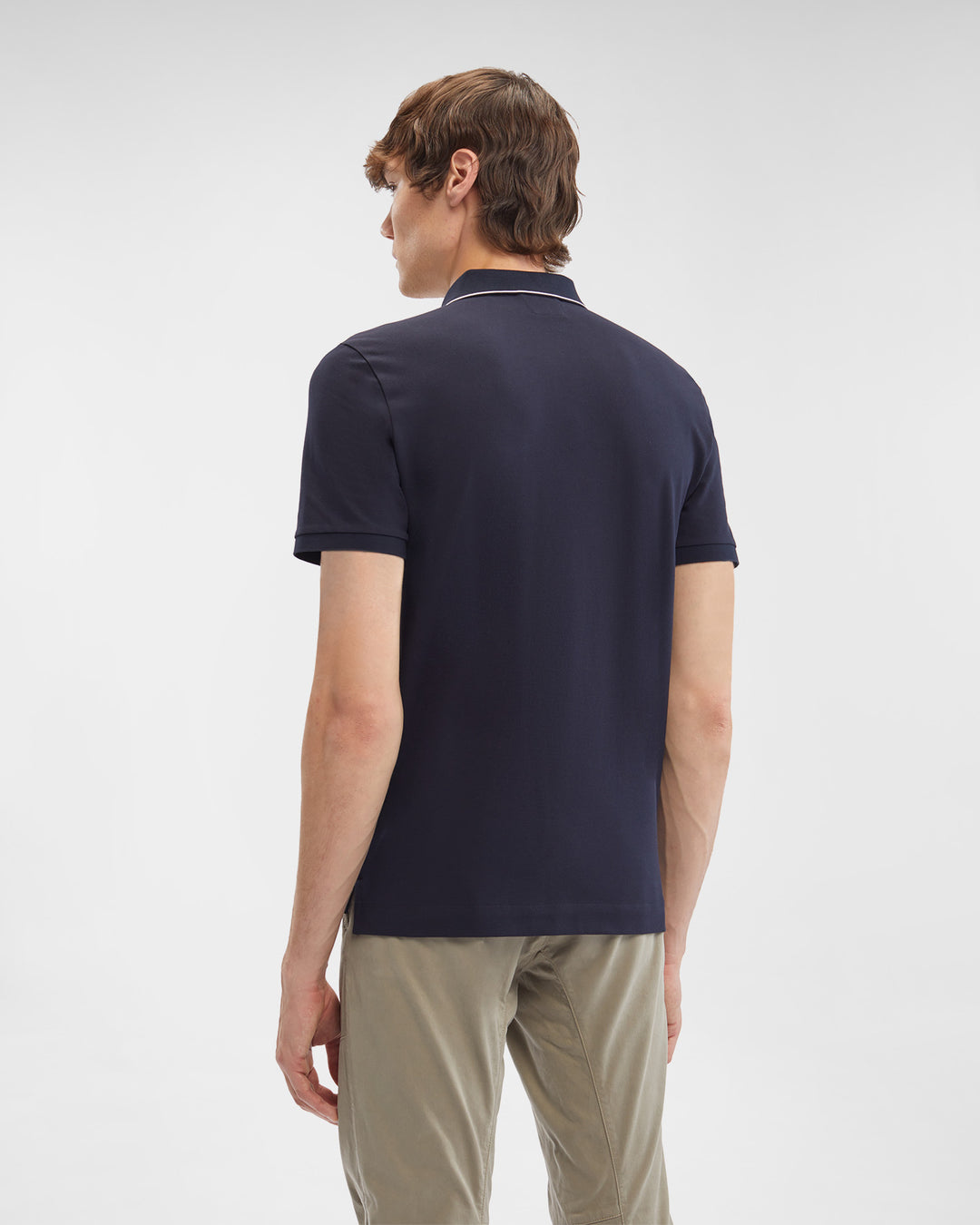 CP Company Slim Fit Polo Shirt Navy