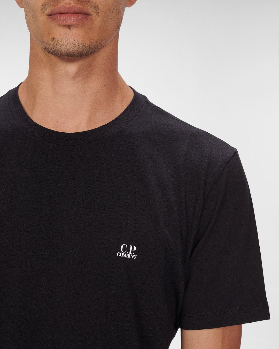 CP Company Small Logo T-Shirt Black - Urban Menswear