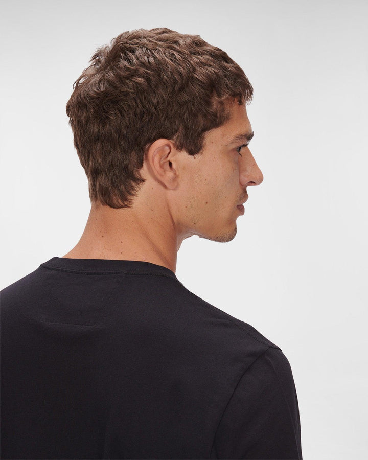 CP Company Small Logo T-Shirt Black - Urban Menswear