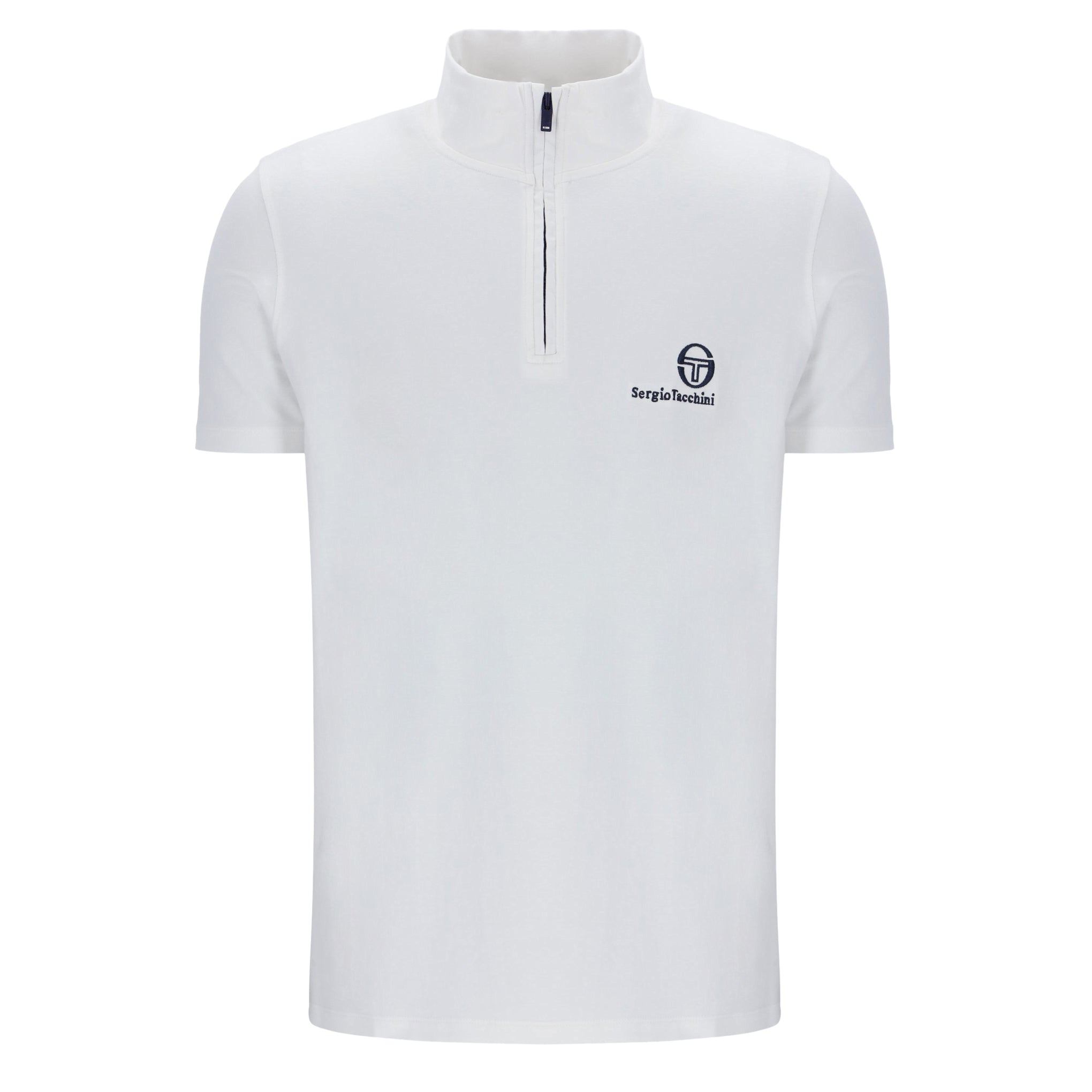 Sergio Tacchini Daytone Zip Neck Top White