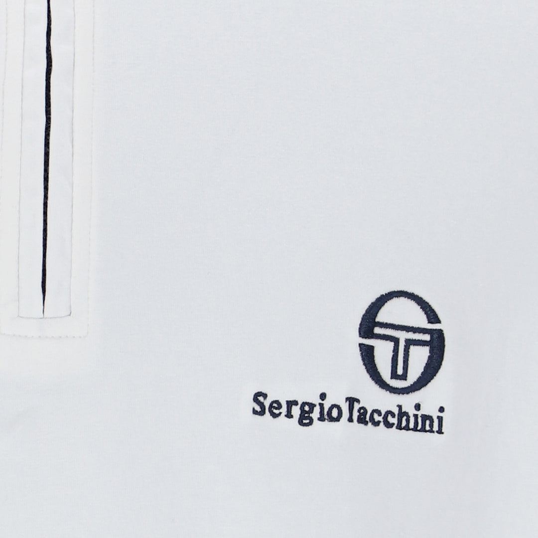Sergio Tacchini Daytone Zip Neck Top White