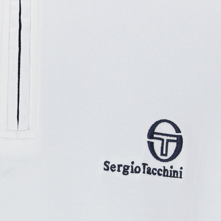 Sergio Tacchini Daytone Zip Neck Top White