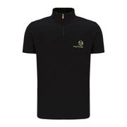 Sergio Tacchini Daytone Zip Neck Top Black/Gold