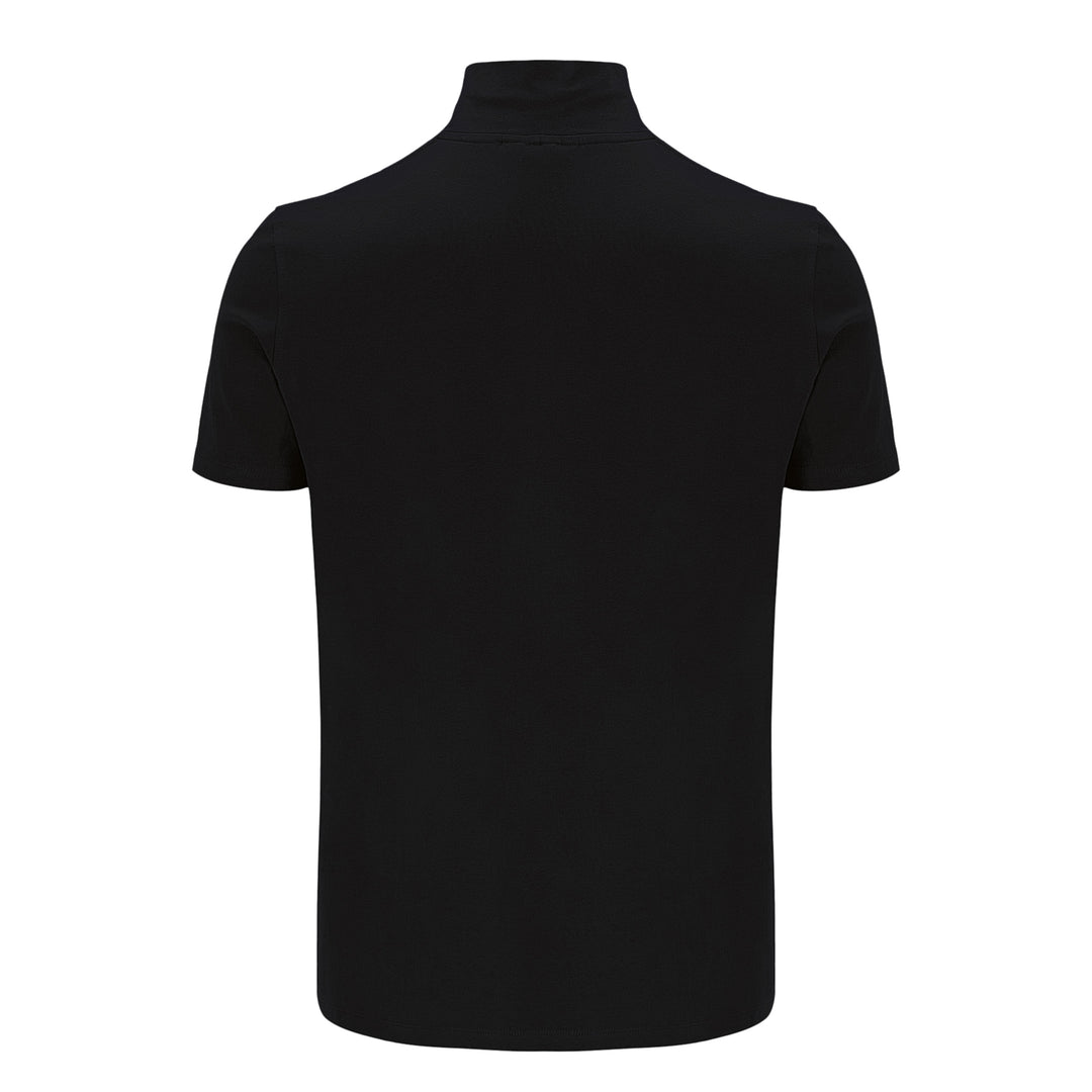 Sergio Tacchini Daytone Zip Neck Top Black/Gold