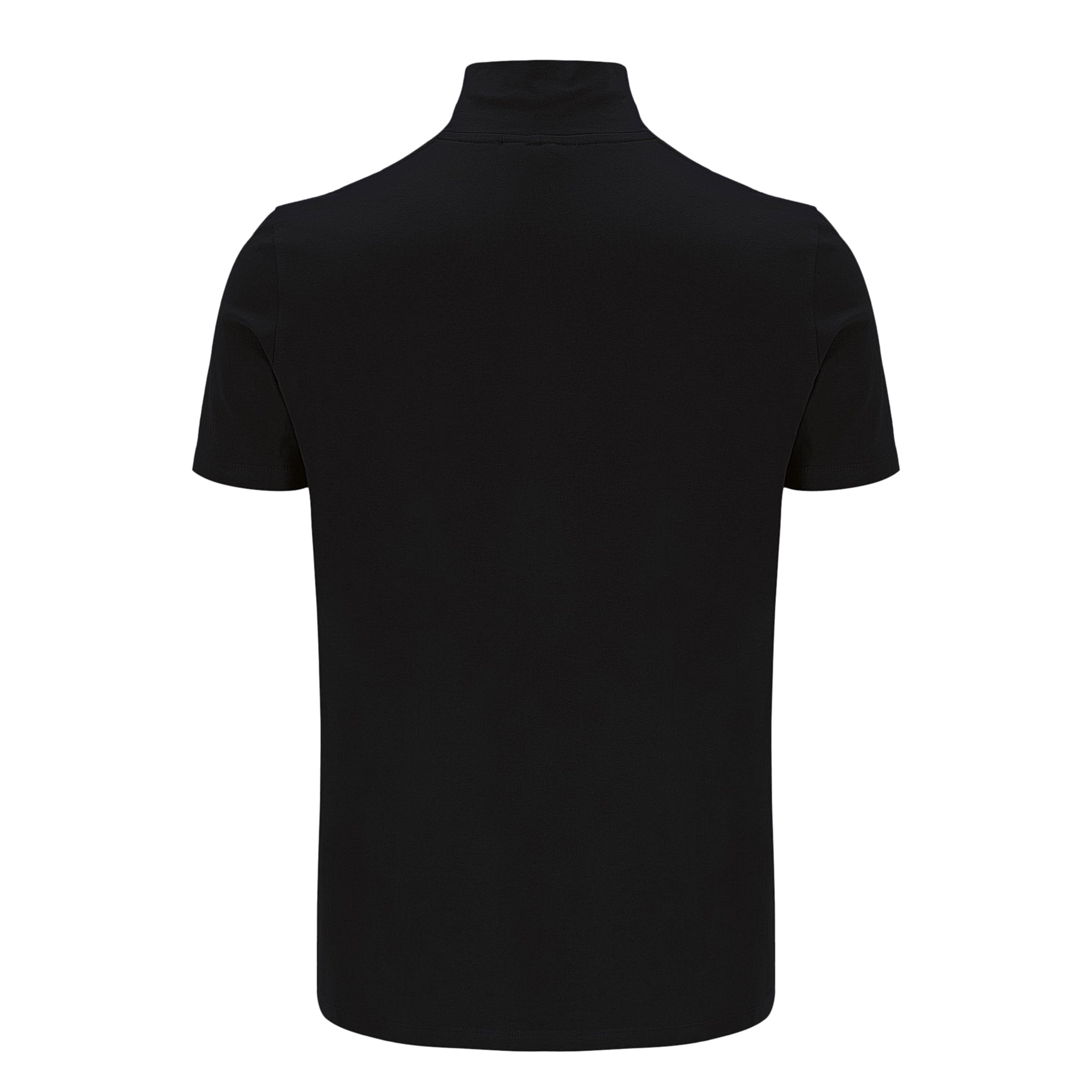 Sergio Tacchini Daytone Zip Neck Top Black/Gold