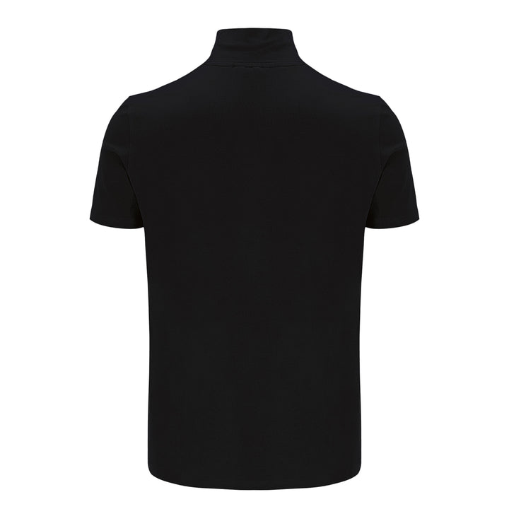 Sergio Tacchini Daytone Zip Neck Top Black/Gold