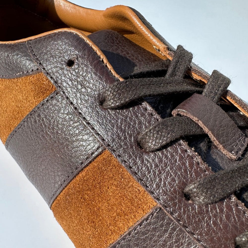 Delicious Junction Chad Leather Trainers Brown