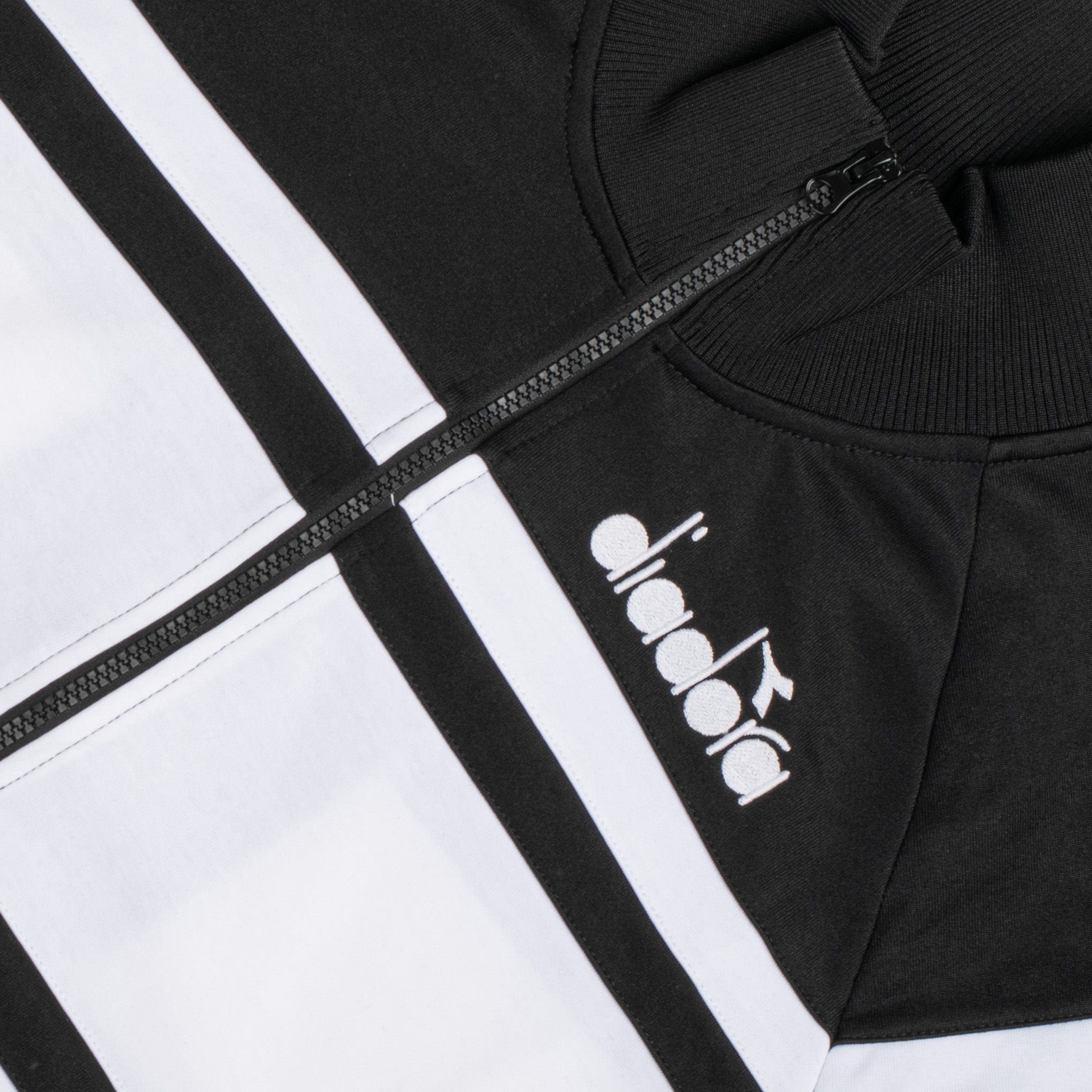Diadora 80's Classic Track Top - Black & White - Men's – Urban